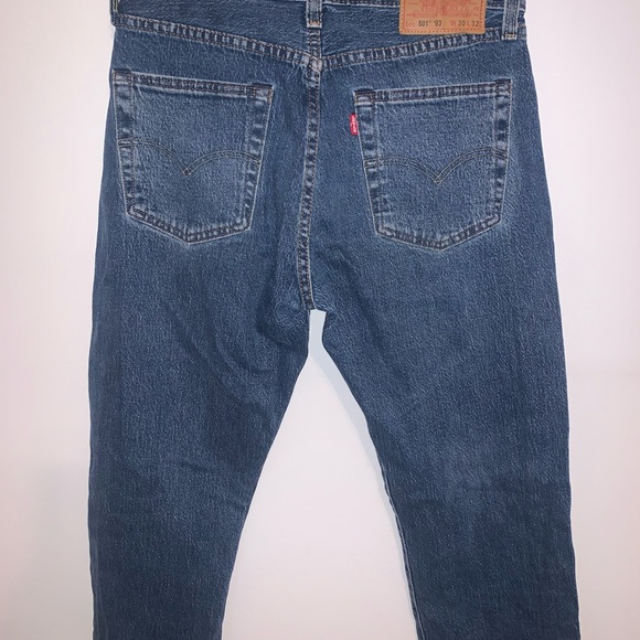 Vintage Levi's 501 Button Fly Straight Leg Medium Wash Jeans 30x32 - Picture 5 of 11